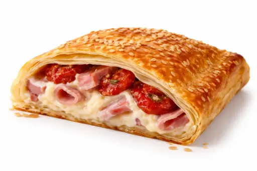 [20027] Empanada de hojaldre Jamón y queso 4 unidades congelado